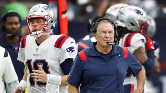Patriots QB Mac Jones, Bill Belichick